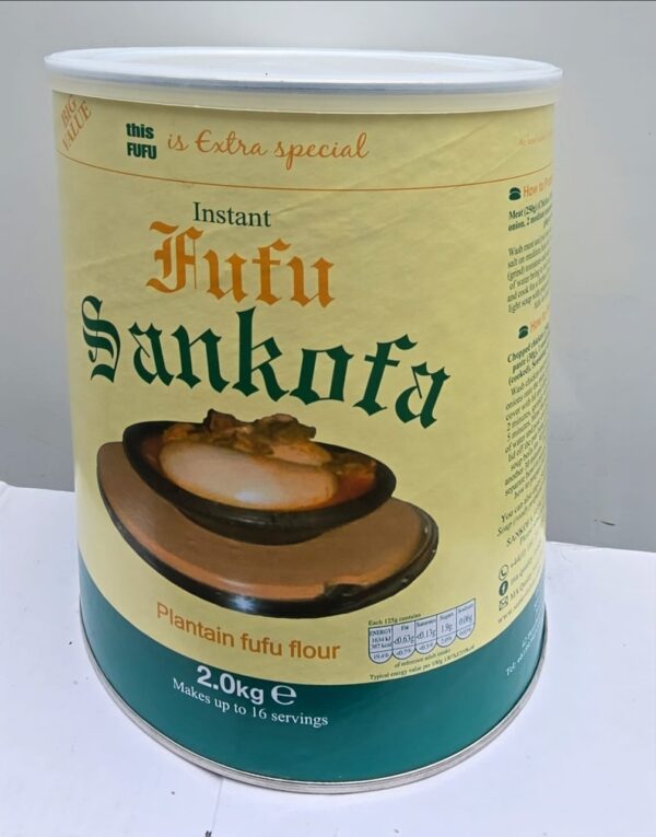 Instant Fufu Sankofa Traditional Plantain Fufu Flour 625g